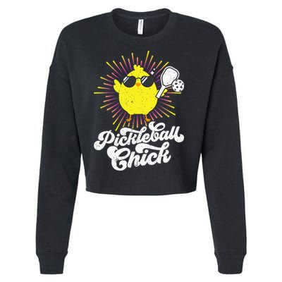 Pickleball Pickleball Chick Pickleball Lover Cropped Pullover Crew