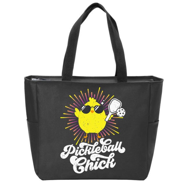 Pickleball Pickleball Chick Pickleball Lover Zip Tote Bag