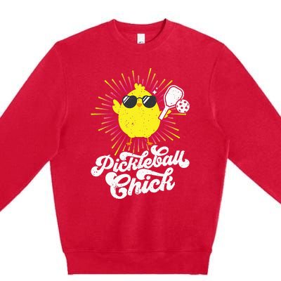 Pickleball Pickleball Chick Pickleball Lover Premium Crewneck Sweatshirt