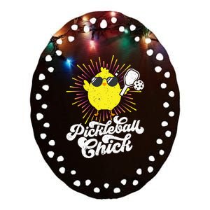 Pickleball Pickleball Chick Pickleball Lover Ceramic Oval Ornament