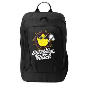 Pickleball, Pickleball Chick Tee, Pickleball Lover City Backpack