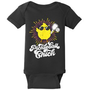 Pickleball, Pickleball Chick Tee, Pickleball Lover Baby Bodysuit