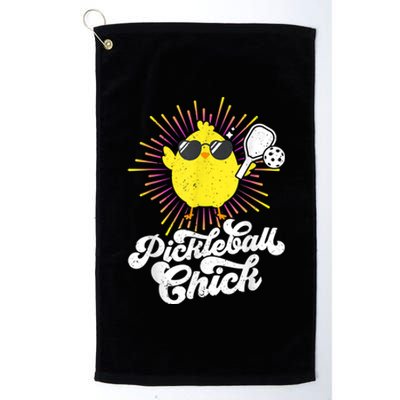 Pickleball, Pickleball Chick Tee, Pickleball Lover Platinum Collection Golf Towel