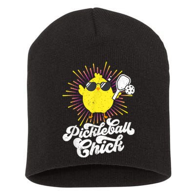 Pickleball, Pickleball Chick Tee, Pickleball Lover Short Acrylic Beanie