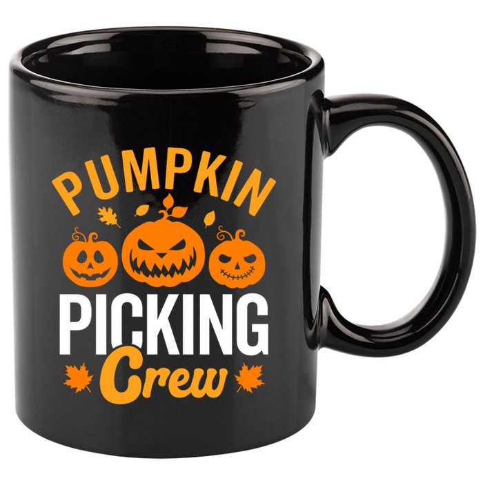 Pumpkin Picking Crew 11oz C Handle Ceramic Mug