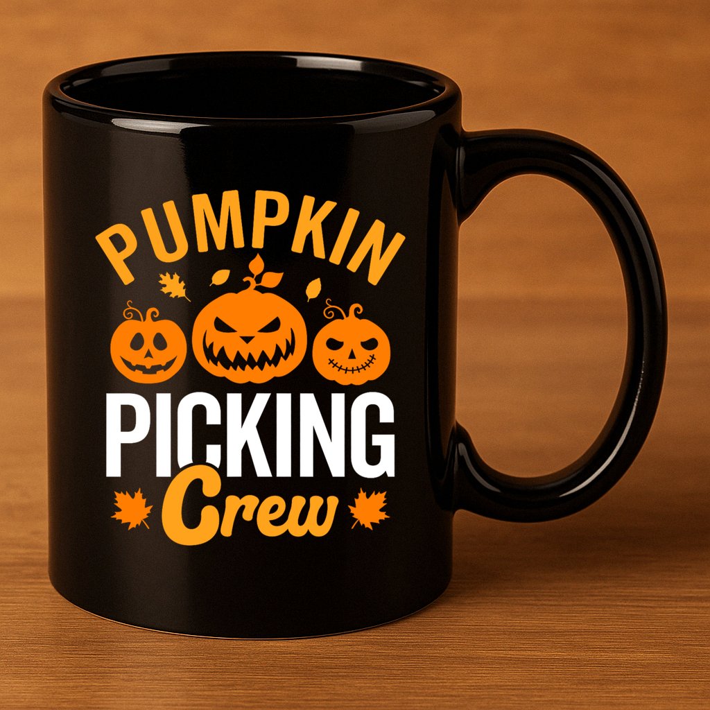 Pumpkin Picking Crew 11oz C Handle Ceramic Mug