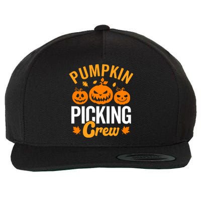 Pumpkin Picking Crew Wool Snapback Cap