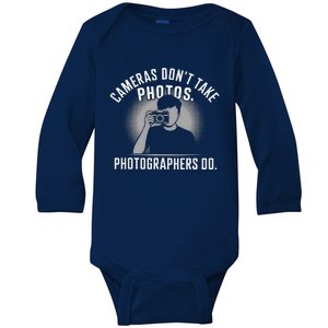 Photographer Photography Camera Photo Picture Image Gift Baby Long Sleeve Bodysuit