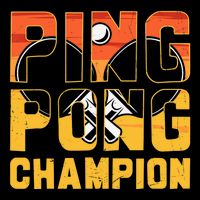 Ping Pong Champion Funny Table Tennis Player Retro Backpack