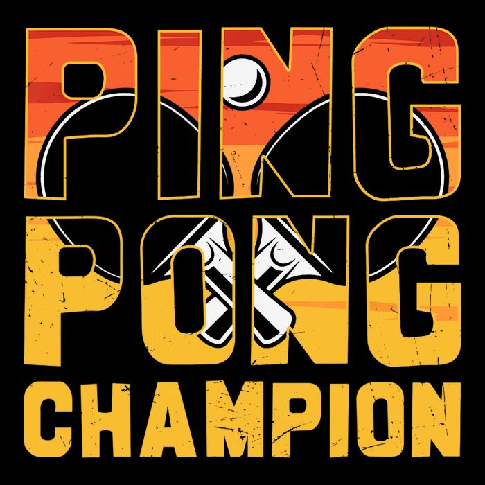 Ping Pong Champion Funny Table Tennis Player Retro Backpack