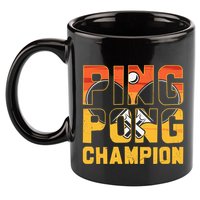 Ping Pong Champion Funny Table Tennis Player Retro 11oz C Handle Ceramic Mug