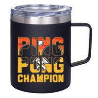 Ping Pong Champion Funny Table Tennis Player Retro 12oz Stainless Steel Coffee Mug