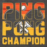 Ping Pong Champion Funny Table Tennis Player Retro Vector Backpack