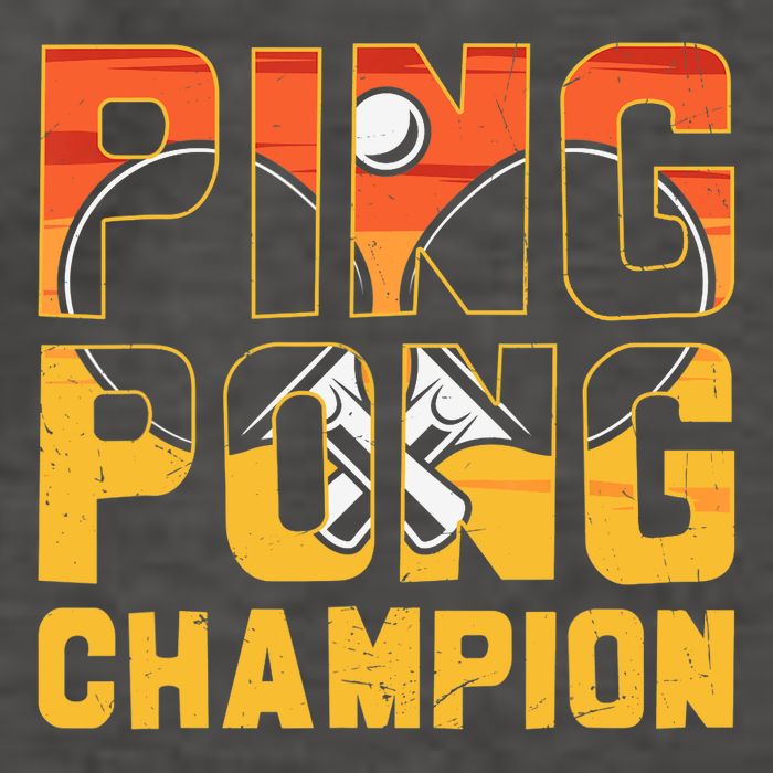 Ping Pong Champion Funny Table Tennis Player Retro Vector Backpack