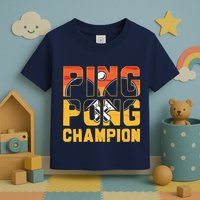 Ping Pong Champion Funny Table Tennis Player Retro Toddler T-Shirt