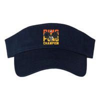 Ping Pong Champion Funny Table Tennis Player Retro Visor