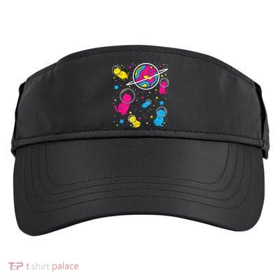 Pan Pride Cat In Space Pansexual Adult Drive Performance Visor