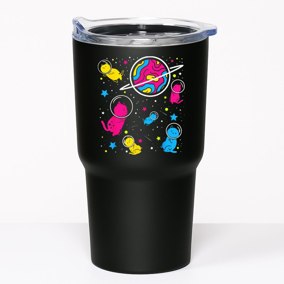 Pan Pride Cat In Space Pansexual Tumbler
