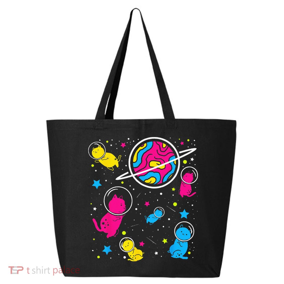 Pan Pride Cat In Space Pansexual 25L Jumbo Tote