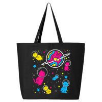 Pan Pride Cat In Space Pansexual 25L Jumbo Tote