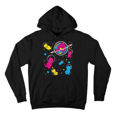 Pan Pride Cat In Space Pansexual Tall Hoodie