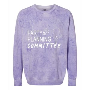 Party Planning Committee Colorblast Crewneck Sweatshirt