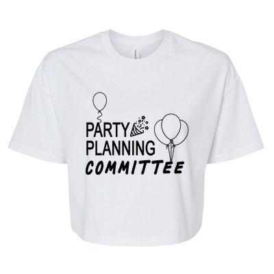 Party Planning Committee Bella+Canvas Jersey Crop Tee