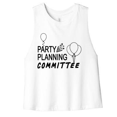 Party Planning Committee Women's Racerback Cropped Tank