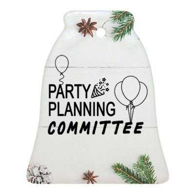 Party Planning Committee Ceramic Bell Ornament