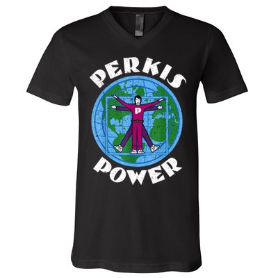 Perkis Power Camp Counselor Unisex V-Neck T-Shirt