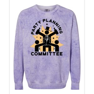 Party Planning Committee Colorblast Crewneck Sweatshirt