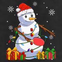 Ping Pong Christmas Snowman Wearing Santa Hat Pajamas Hat