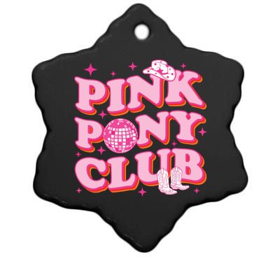 Pink Pony Club Ceramic Star Ornament