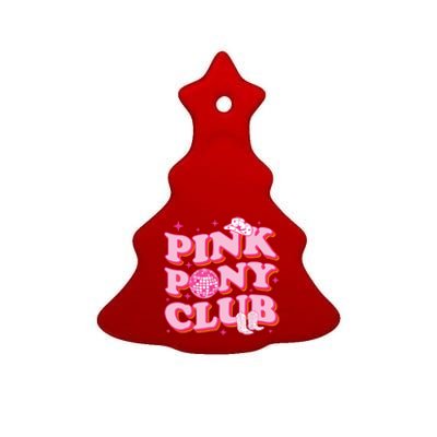 Pink Pony Club Ceramic Tree Ornament