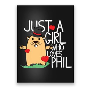 Punxsy Phils Cute Groundhog Day Holiday Design Poster