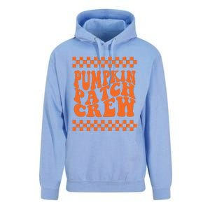 Pumpkin Patch Crew Matching Family Retro Halloween Groovy Unisex Surf Hoodie