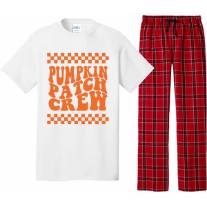 Pumpkin Patch Crew Matching Family Retro Halloween Groovy Pajama Set