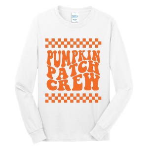 Pumpkin Patch Crew Matching Family Retro Halloween Groovy Tall Long Sleeve T-Shirt