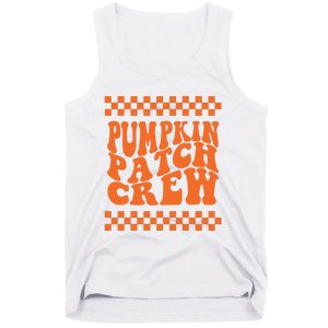 Pumpkin Patch Crew Matching Family Retro Halloween Groovy Tank Top