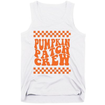 Pumpkin Patch Crew Matching Family Retro Halloween Groovy Tank Top