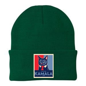 Politically Purrfect Cats For Kamala Harris 2024 President Knit Cap Winter Beanie