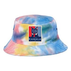 Politically Purrfect Cats For Kamala Harris 2024 President Tie Dye Newport Bucket Hat