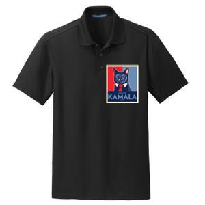 Politically Purrfect Cats For Kamala Harris 2024 President Dry Zone Grid Polo