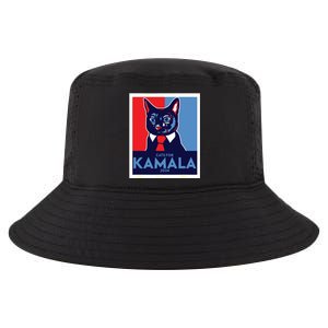 Politically Purrfect Cats For Kamala Harris 2024 President Cool Comfort Performance Bucket Hat