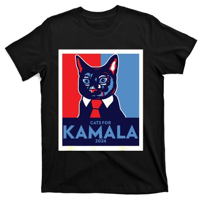 Politically Purrfect Cats For Kamala Harris 2024 President T-Shirt