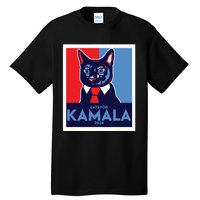 Politically Purrfect Cats For Kamala Harris 2024 President Tall T-Shirt