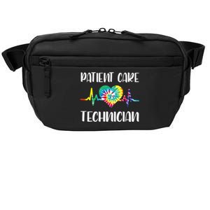 PCT Patient Care Technician Tech Floral Heart Stethoscope Crossbody Pack