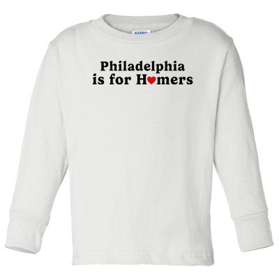 Philly Pride Celebrating Philadelphia's Sports Culture Toddler Long Sleeve Shirt