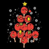 Ping Pong Christmas Tree Xmas Pajamas Pjs Table Tennis Cool Gift Impact Tech Backpack