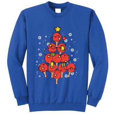 Ping Pong Christmas Tree Xmas Pajamas Pjs Table Tennis Cool Gift Sweatshirt